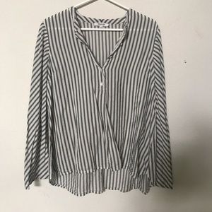 Made well Striped Bell Sleeve Blouse